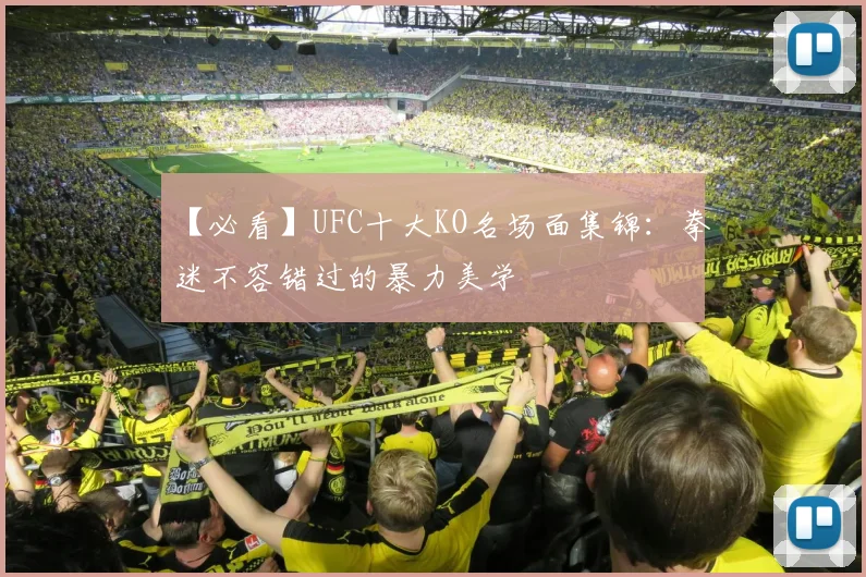 【必看】UFC十大KO名场面集锦：拳迷不容错过的暴力美学