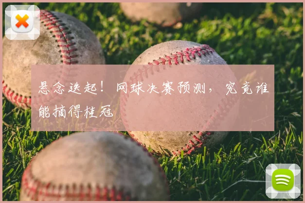 悬念迭起!网球决赛预测,究竟谁能摘得桂冠